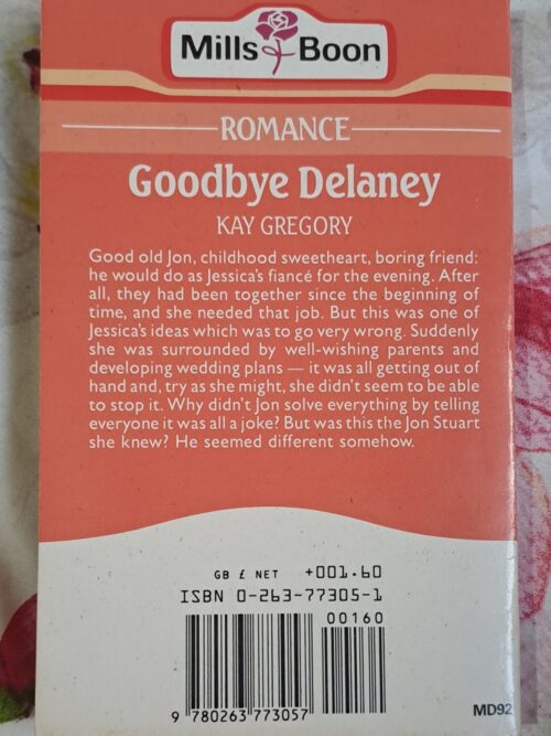 Goodbye Delaney – Kay Gregory secondhand book