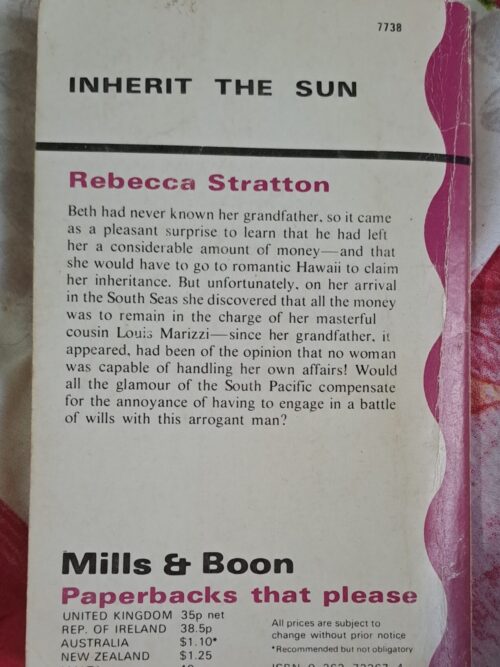 Inherit The Sun – Rebecca Stratton secondhand book