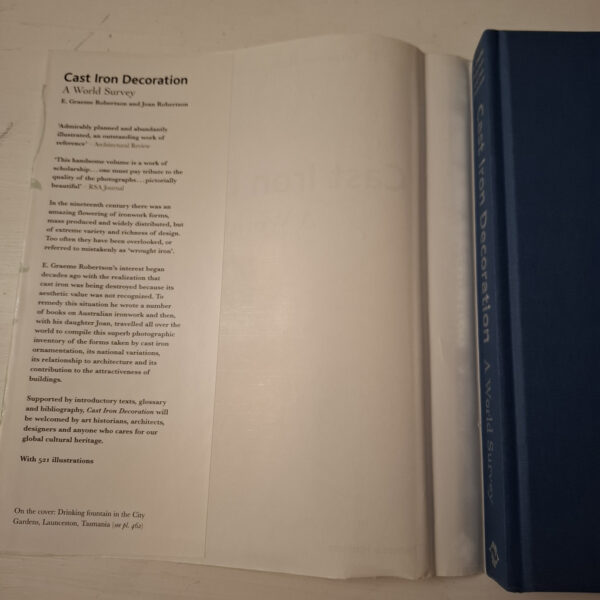 Cast Iron Decoration: A world Survey – E. Graeme Robertson; Joan Robertson secondhand book