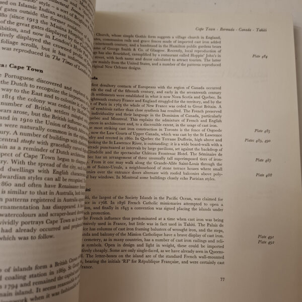 Cast Iron Decoration: A world Survey – E. Graeme Robertson; Joan Robertson secondhand book