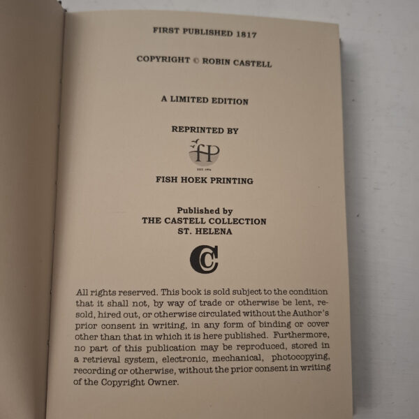 A Tour Through The Island Of St. Helena – Captain John Barnes 1817 secondhand book