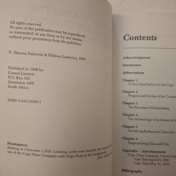 Rediscovering The Cape Glass Company At Glencairn – Sharma Saitowitz, Ethleen Lastovica secondhand book