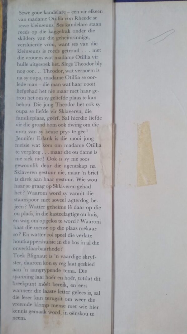 Sewe goue kandelare – Toek Blignaut secondhand book