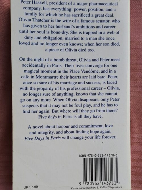 Five Days In Paris – Danielle Steel secondhand book
