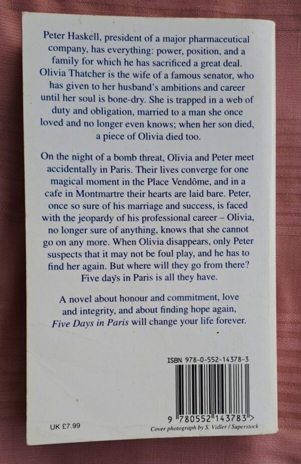 Five Days In Paris – Danielle Steel secondhand book