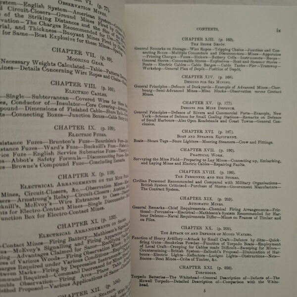 Submarine Mines And Torpedoes As Applied To Harbour Defence 1889 – John Townsend Bucknill secondhand book