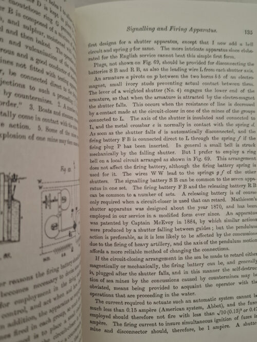Submarine Mines And Torpedoes As Applied To Harbour Defence 1889 – John Townsend Bucknill secondhand book