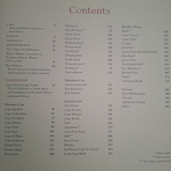 Lighthouses Of South Africa – Gerald Hoberman secondhand book