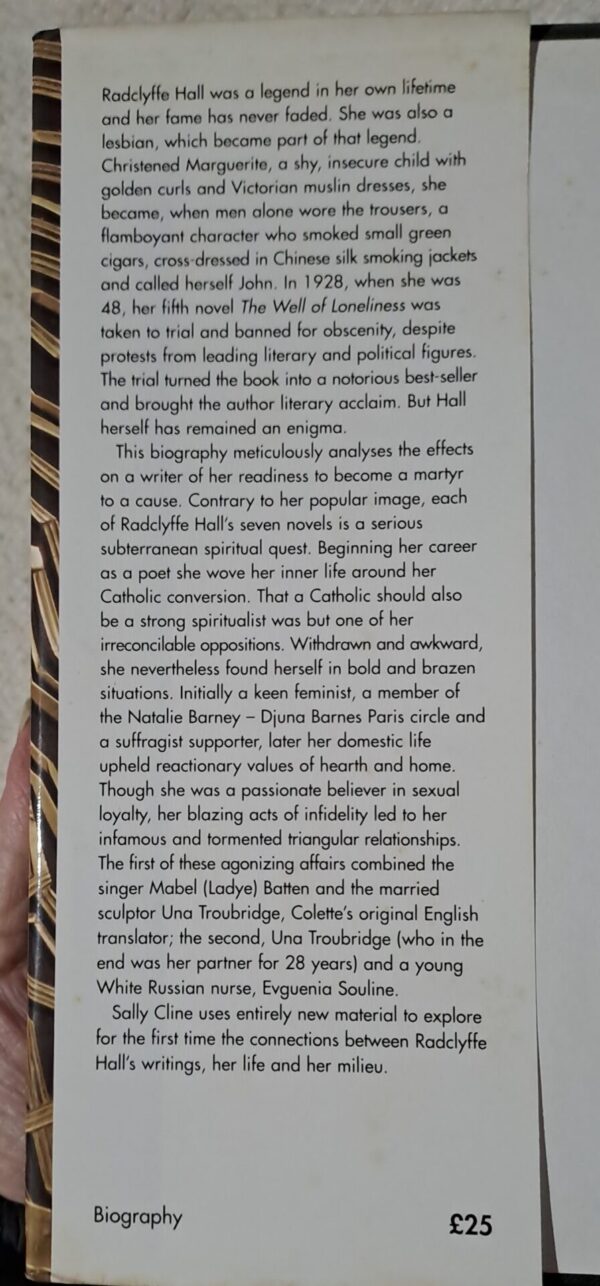 Radclyffe Hall: A Woman Called John – Sally Cline secondhand book