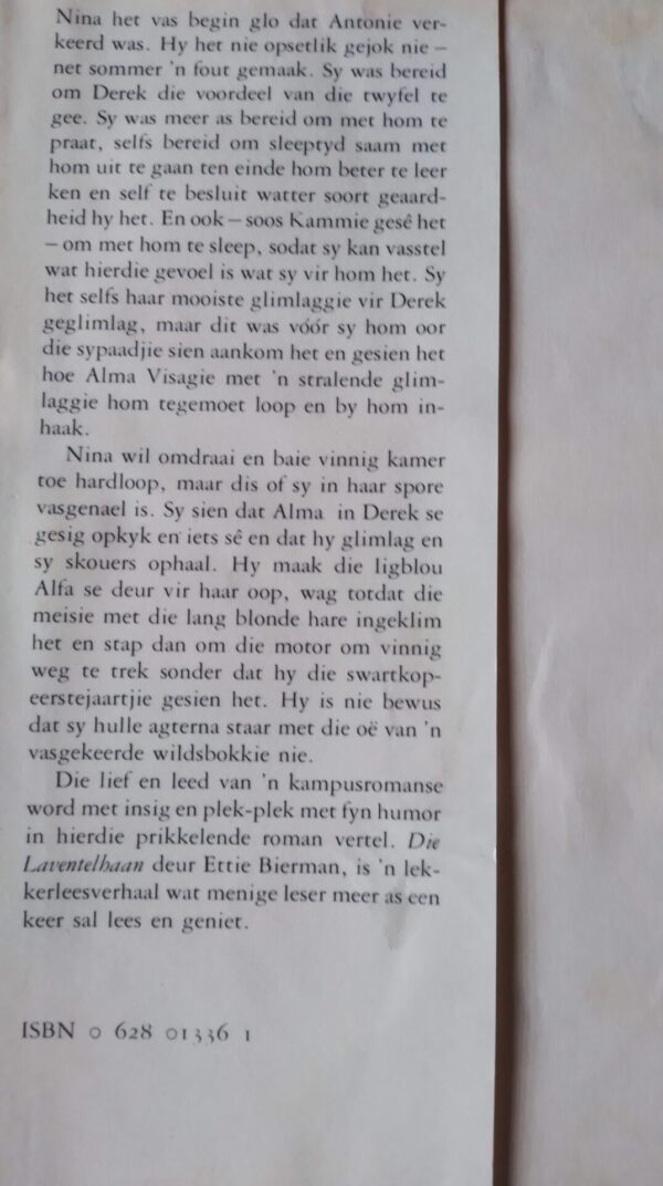 Die laventelhaan – Ettie Bierman secondhand book