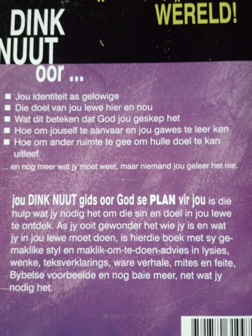 Jou dink nuut gids oor GOD se plan vir jou – Jannie le Roux secondhand book
