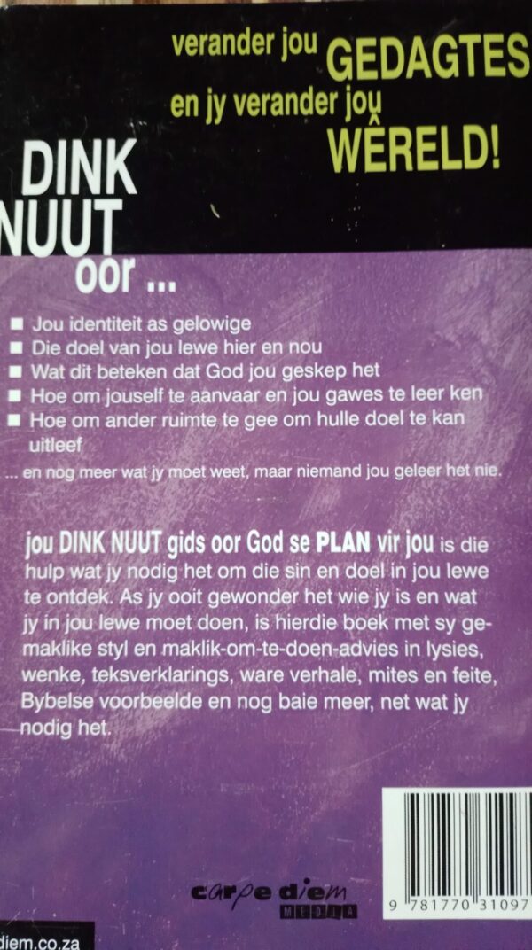 Jou dink nuut gids oor GOD se plan vir jou – Jannie le Roux secondhand book