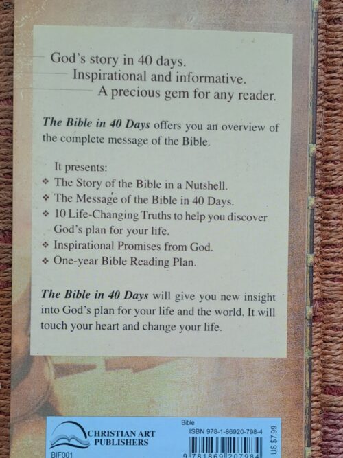 The Bible In 40 Days: Men – Christian Art Publishers secondhand book
