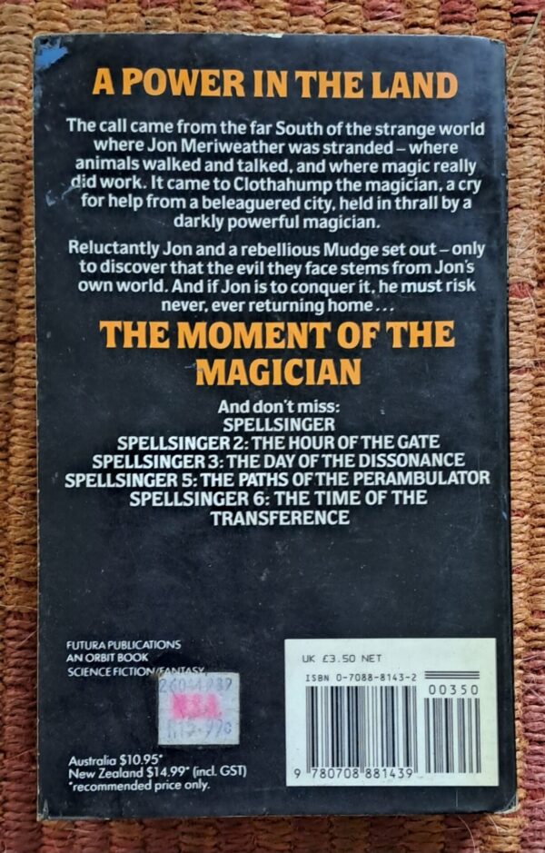 20251123_145112 The Moment Of The Magician – Alan Dean Foster secondhand book