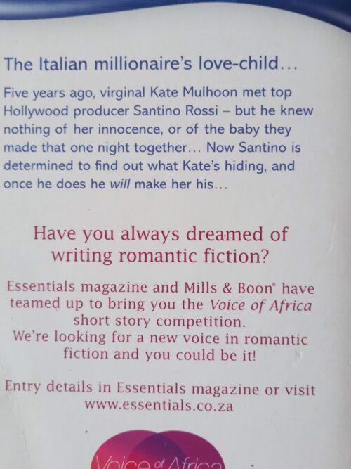 One-night Baby -Susan Stephens secondhand book