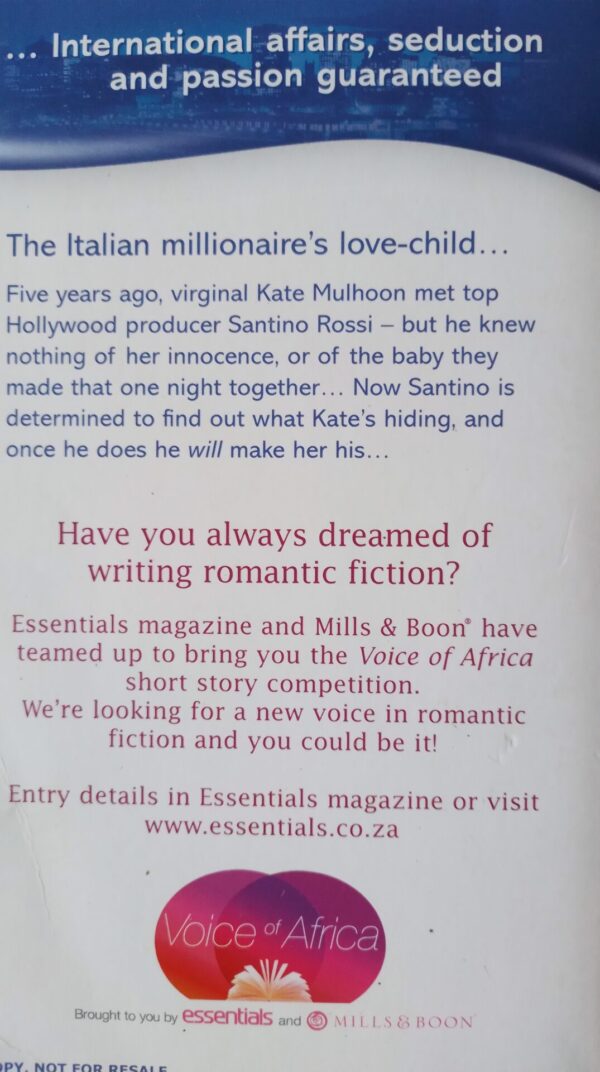 One-night Baby -Susan Stephens secondhand book