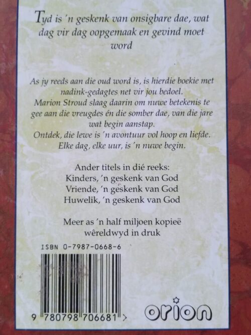 Tyd ‘n geskenk van GOD – Marion Stroud secondhand book