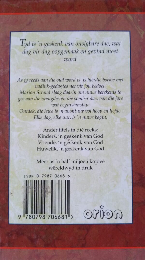 Tyd ‘n geskenk van GOD – Marion Stroud secondhand book