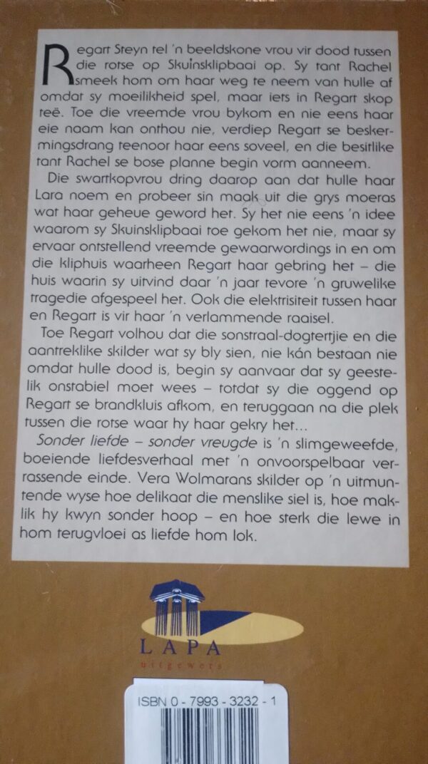 Sonder liefde sonder vreugde – Vera Wolmarans secondhand book