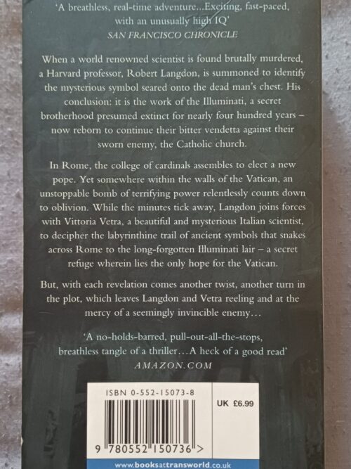Angels And Demons – Dan Brown secondhand book