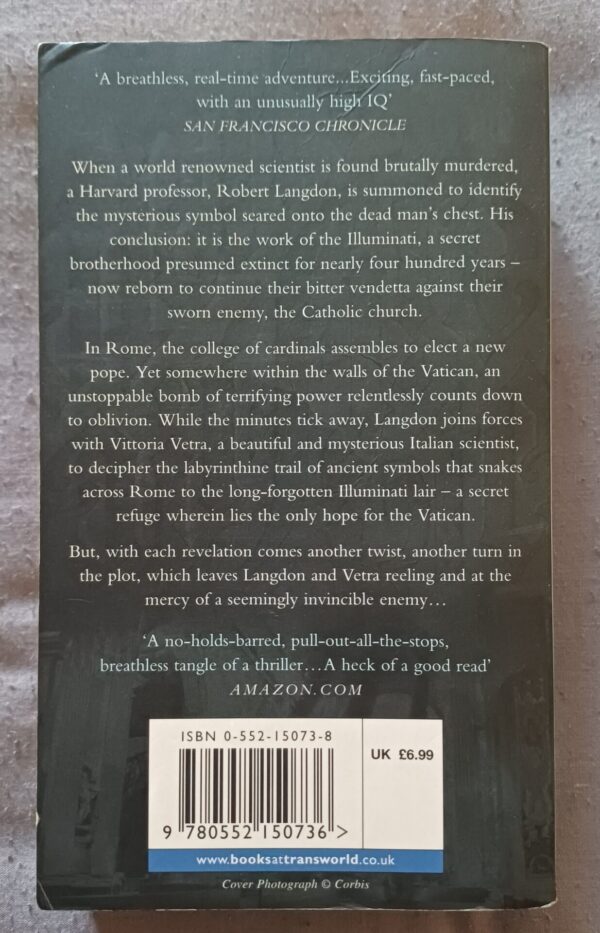 Angels And Demons – Dan Brown secondhand book