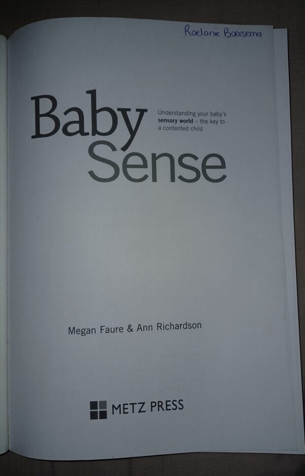 Baby Sense – Megan Faure, Ann Richardson secondhand book