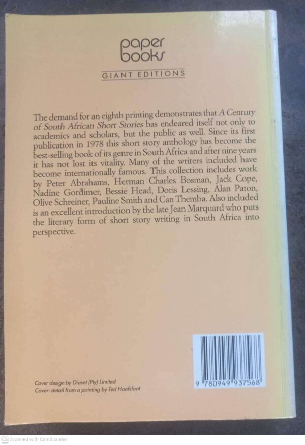 Century of South African Short Stories2 A Century Of South African Short Stories — Jean Marquard secondhand book