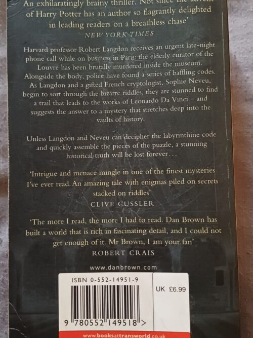 The Da Vinci Code – Dan Brown secondhand book