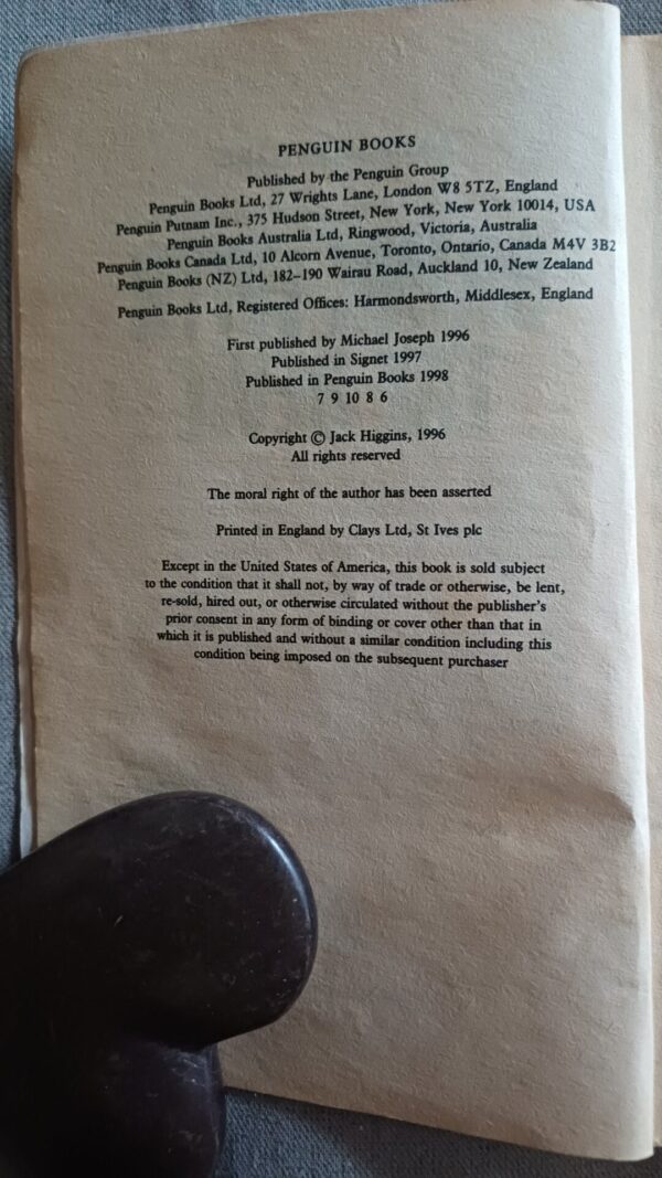 Drink With The Devil – Jack Higgins secondhand book