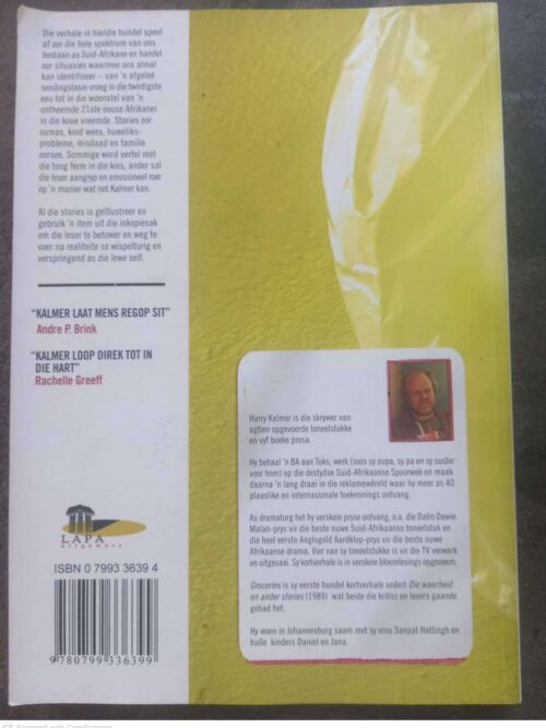 Groceries: Stories Oor Huishoudelike Produkte — Harry Kalmer secondhand book