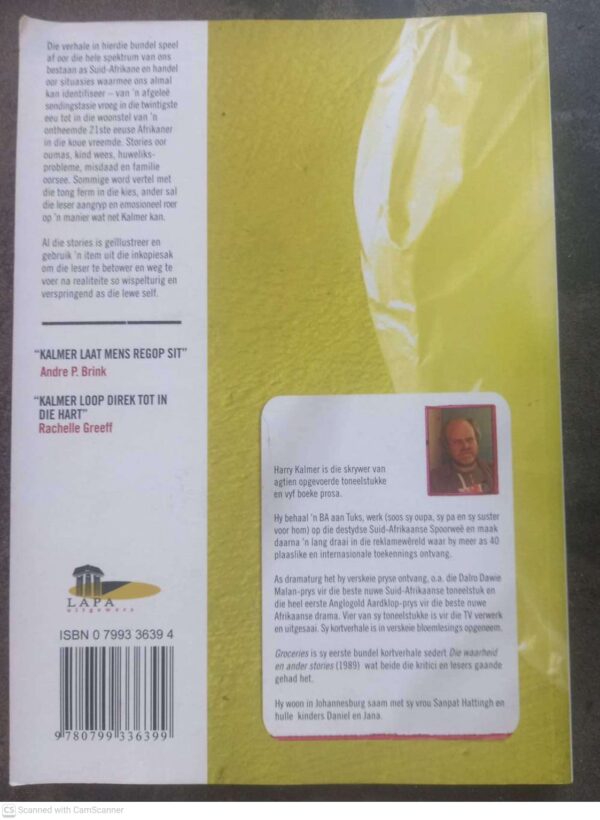 Groceries: Stories Oor Huishoudelike Produkte — Harry Kalmer secondhand book