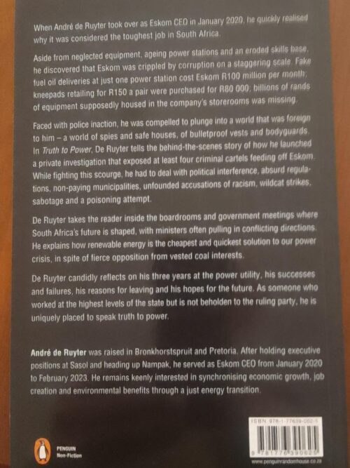 Truth To Power – André De Ruyter secondhand book