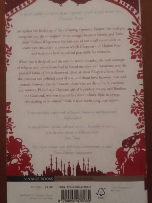 Birds Without Wings – Louis De Bernières secondhand book