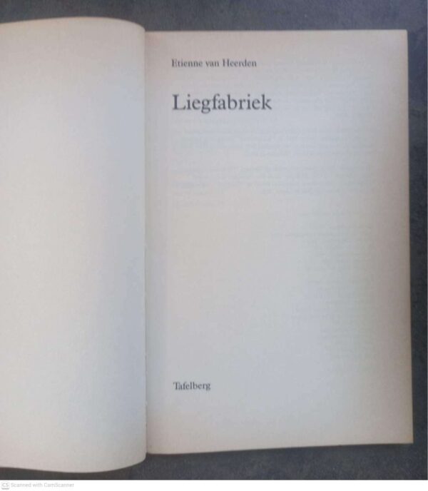 Liegfabriek — Etienne Van Heerden secondhand book