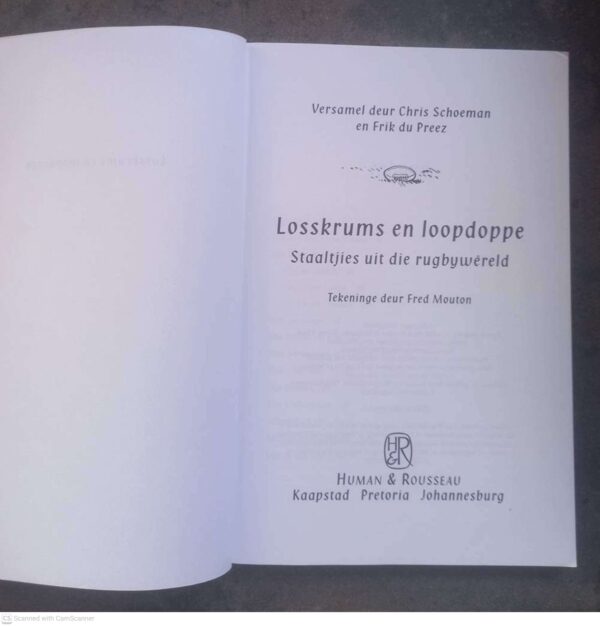 Losskrums En Loopdoppe — Chris Schoeman, Frik Du Preez secondhand book