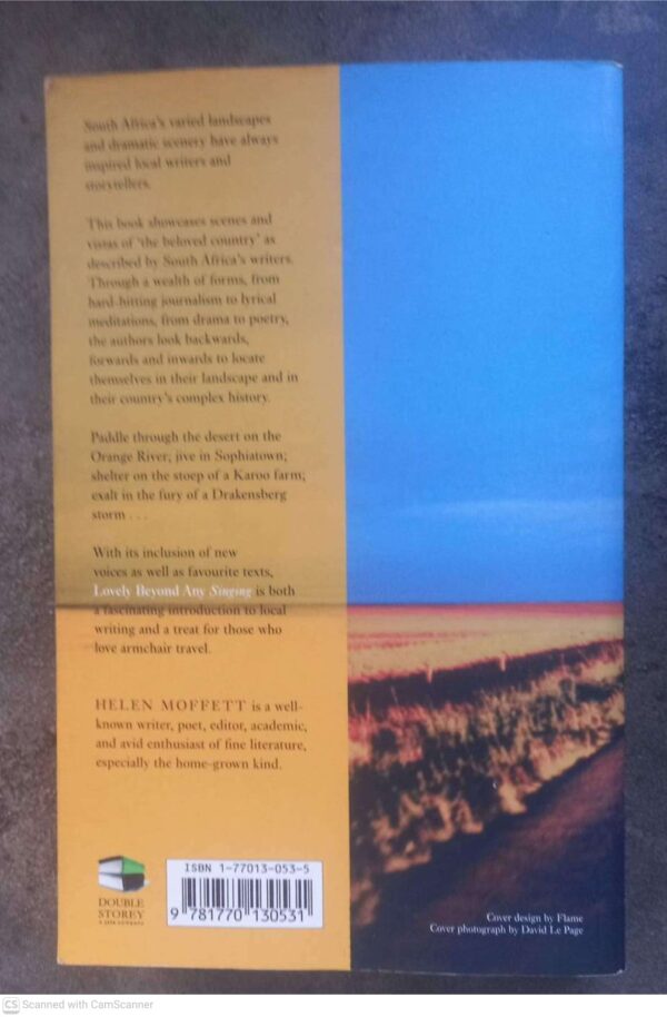 Lovely Beyond Any Singing: Landscapes In South African Writing — Helen Moffett  *SIGNED* secondhand book