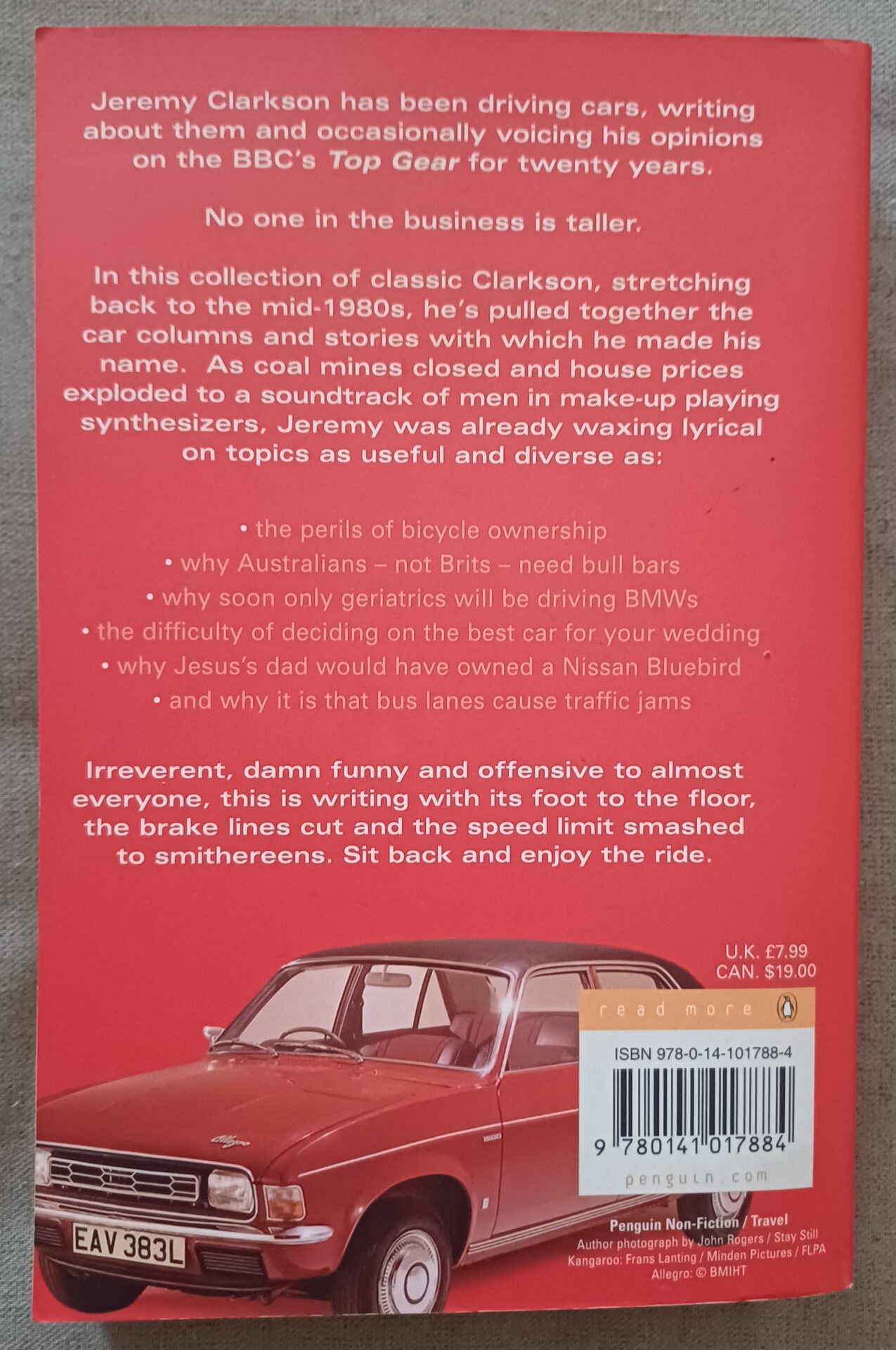 Clarkson On Cars – Jeremy Clarkson secondhand book