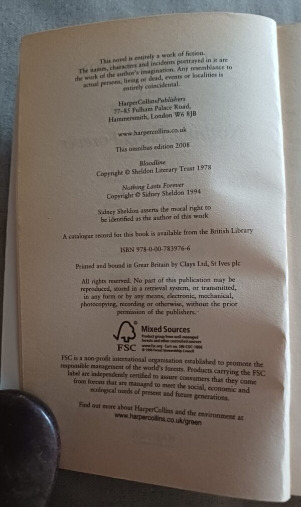 Bloodline | Nothing Lasts Forever – Sidney Sheldon secondhand book