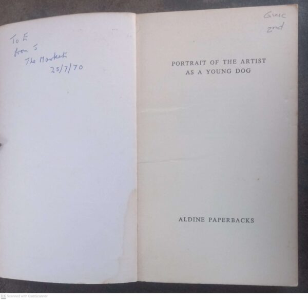 Portrait Of The Artist As A Young Dog — Dylan Thomas secondhand book