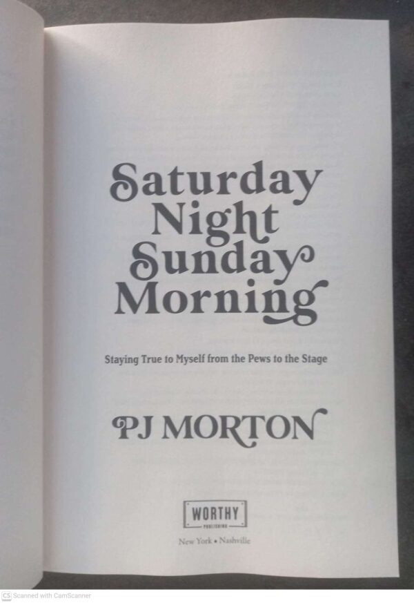 Saturday Night5 Saturday Night, Sunday Morning — PJ Morton secondhand book