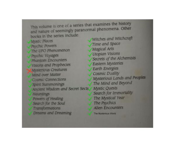 Time-Life Series: Mysteries Of The Unknown (31 Volumes) secondhand book