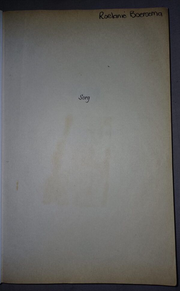 Sorg – Micki Pistorius secondhand book