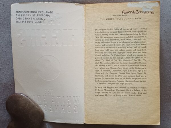 The White House Connection – Jack Higgins secondhand book