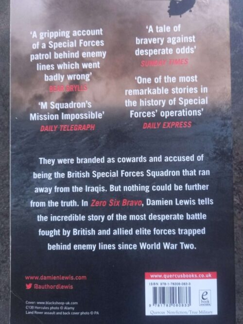 Zero Six Bravo – Damien Lewis secondhand book