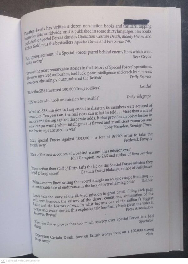 Zero Six Bravo – Damien Lewis secondhand book