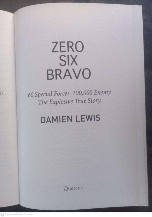 Zero Six Bravo – Damien Lewis secondhand book