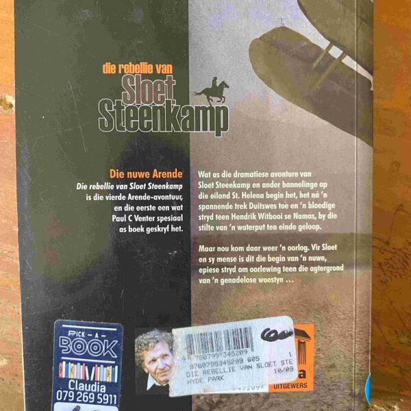 Die Rebellie Van Sloet Steenkamp – Paul C Venter secondhand book
