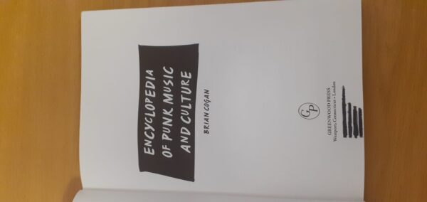 Encyclopedia Of Punk Music And Culture – Brian Cogan secondhand book