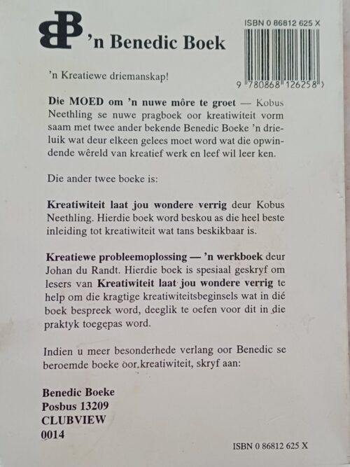 Die Moed Om ‘n Nuwe More Te Groet – Kobus Neethling secondhand book