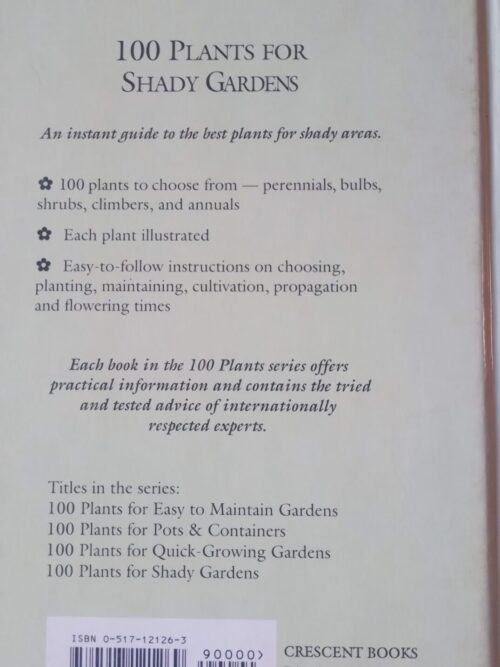 100 Plants For Shady Gardens – Mary Moody secondhand book